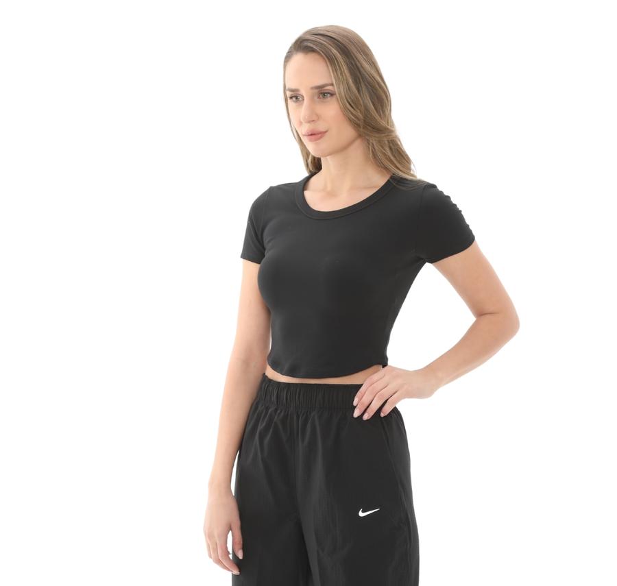 Nike W Nk One Fıtted Df Ss Top Kadın T-Shirt Siyah Nike W Nk One Fıtted Df Ss Top Kadın T-Shirt Siyah