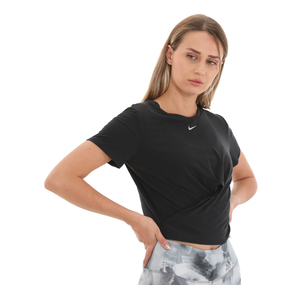 Nike W Nk One Luxe Df Ss Std Tw Tp Kadın T-Shirt Siyah