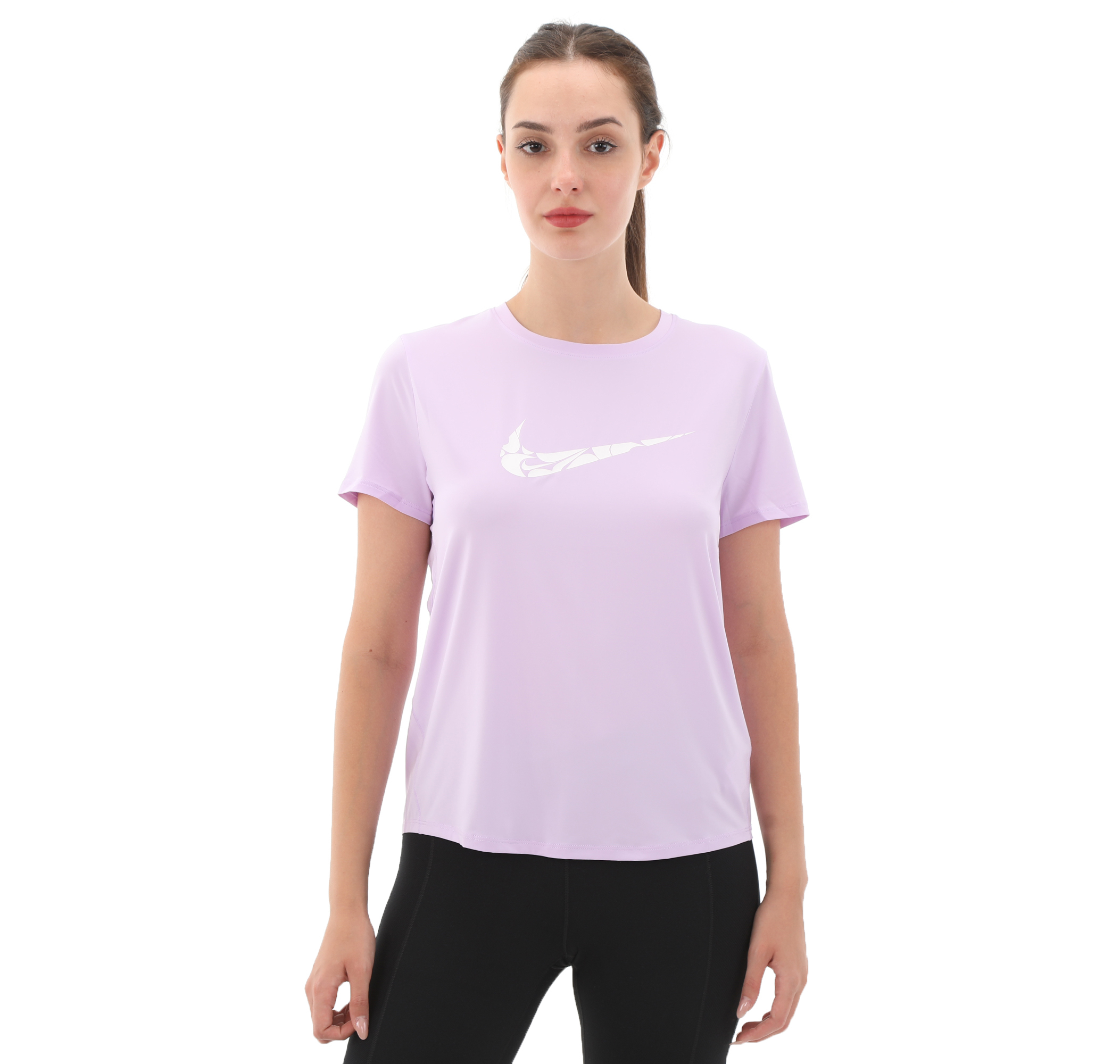 Женская футболка Nike W Nk One Swsh Hbr Df Ss Top