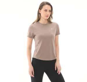 Nike W Nk Swıft Df Ss Top Kadın T-Shirt Sütlü Kahve