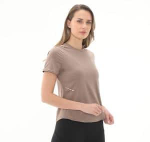 Nike W Nk Swıft Df Ss Top Kadın T-Shirt Sütlü Kahve