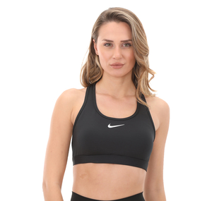 Nike W Nk Swsh Med Spt Bra Kadın Büstiyer Siyah
