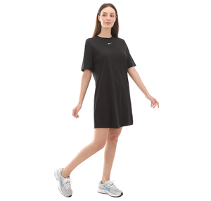 Nike W Nsw Essntl Ss Dress Tshrt Kadın Elbise - Etek Siyah