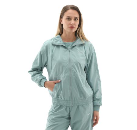 Nike W Nsw Essntl Uv Wvn Jkt Hd Kadın Yağmurluk-Rüzgarlık Yeşil