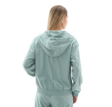 Nike W Nsw Essntl Uv Wvn Jkt Hd Kadın Yağmurluk-Rüzgarlık Yeşil