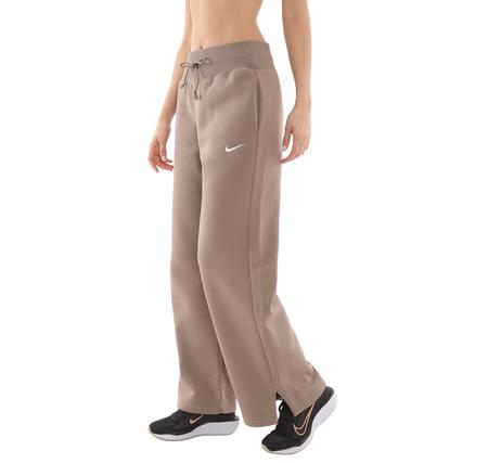Nike W Nsw Phnx Flc Hr Pant Wıde Kadın Eşofman Altı Sütlü Kahve
