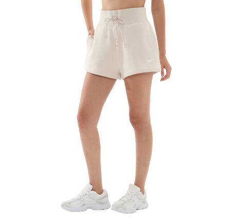 Nike W Nsw Phnx Flc Hr Short Kadın Şort Ve Kapri Beyaz