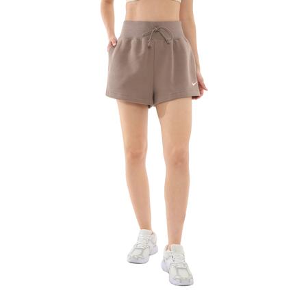 Nike W Nsw Phnx Flc Hr Short Kadın Şort Ve Kapri Kahve