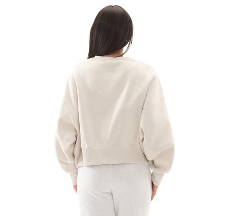 Nike W Nsw Phnx Flc Oos Crew Kadın Sweatshirt Krem