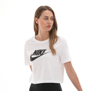 Nike W Nsw Tee Essntl Crp Icn Ftr Kadın T-Shirt Beyaz