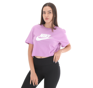Nike W Nsw Tee Essntl Crp Icn Ftr Kadın T-Shirt Pembe