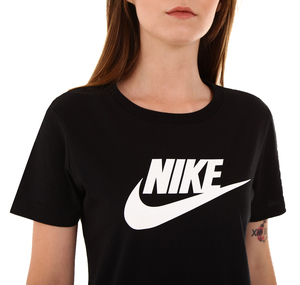 Nike W Nsw Tee Essntl Icon Futur Kadın T-Shirt Siyah