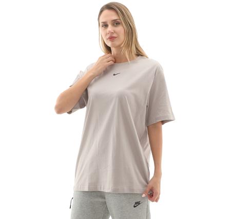 Nike W Nsw Tee Essntl Lbr Kadın T-Shirt Gri Nike W Nsw Tee Essntl Lbr Kadın T-Shirt Gri