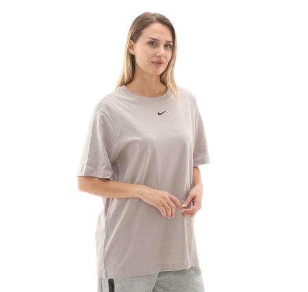 Nike W Nsw Tee Essntl Lbr Kadın T-Shirt Gri Nike W Nsw Tee Essntl Lbr Kadın T-Shirt Gri