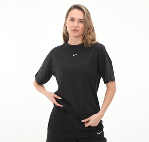 Nike W Nsw Tee Essntl Lbr Kadın T-Shirt Siyah