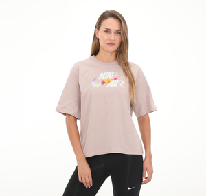 Nike W Nsw Tee Oc 3 Boxy Kadın T-Shirt Bej