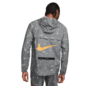 Nike M Nk Rpl Uv Wındrnner Jkt Dye Erkek Yağmurluk-rüzgarlık Gri