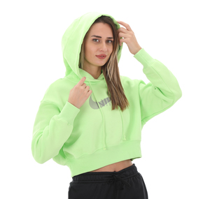 Nikew Nsw Swsh Flc Po Kadın Sweatshirt Yeşil