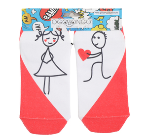 Ogobongo Aşk Patik Çorap Kadın Çorap Kırmızı