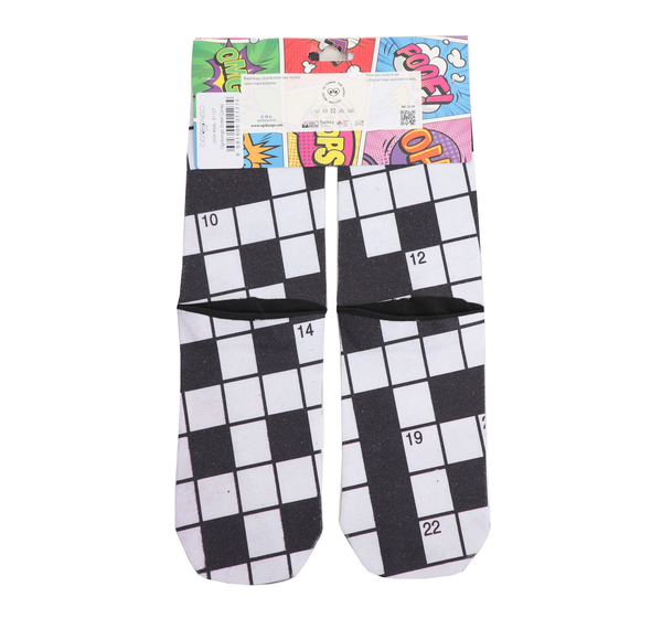 Ogobongo Bulmaca Soket Çorap Kadın Çorap Beyaz Ogobongo Bulmaca Soket Çorap Kadın Çorap Beyaz