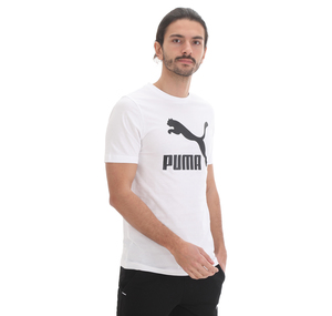 Puma Classics Logo Tee Erkek T-Shirt Beyaz