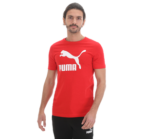 Puma Classics Logo Tee Erkek T-Shirt Kırmızı