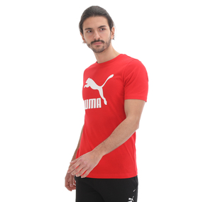 Puma Classics Logo Tee Erkek T-Shirt Kırmızı