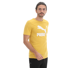 Puma Classics Logo Tee Erkek T-Shirt Sarı