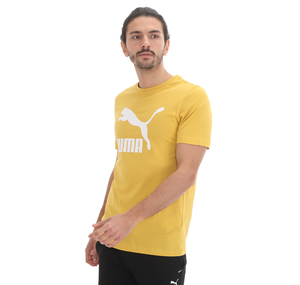 Puma Classics Logo Tee Erkek T-Shirt Sarı
