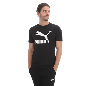 Puma Classics Logo Tee Erkek T-Shirt Siyah