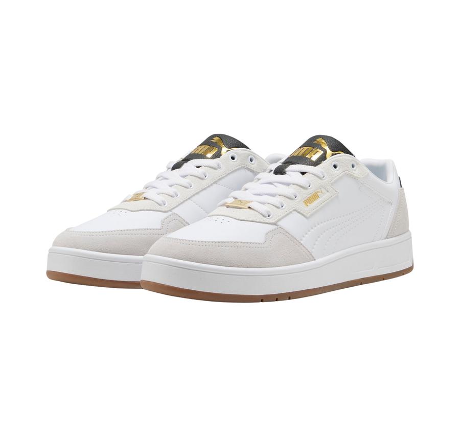 Puma Court Classic Lux Sd Spor Ayakkabı Beyaz Puma Court Classic Lux Sd Spor Ayakkabı Beyaz
