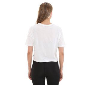 Puma Ess Cropped Logo Tee Kadın T-Shirt Beyaz