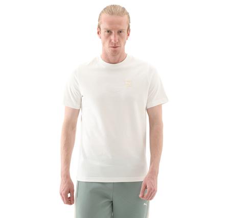 Puma Ess Elevated Tee Erkek T-Shirt Beyaz