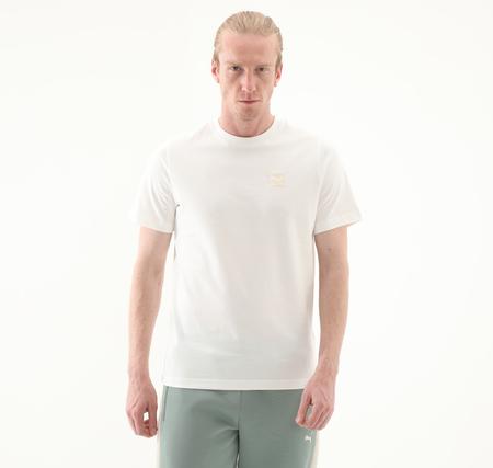 Puma Ess Elevated Tee Erkek T-Shirt Beyaz