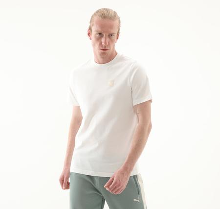 Puma Ess Elevated Tee Erkek T-Shirt Beyaz