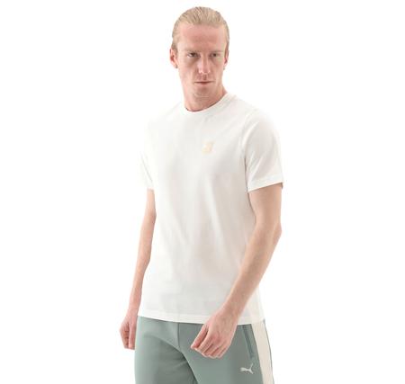 Puma Ess Elevated Tee Erkek T-Shirt Beyaz