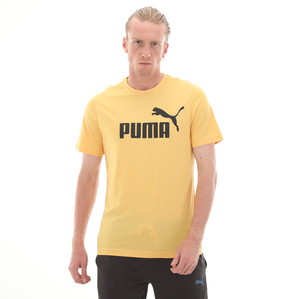 Puma Ess Heather Tee Mustard Seed Heather Erkek T-Shirt Sarı