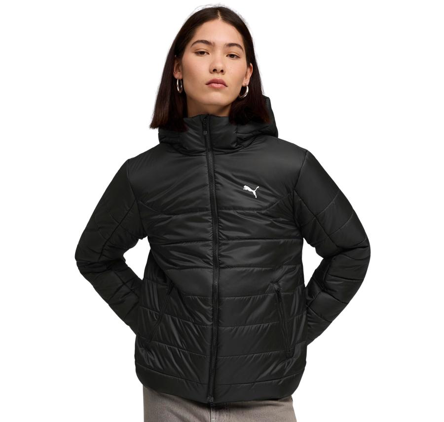 Puma Ess Hooded Padded Jacket Kadın Mont Siyah Puma Ess Hooded Padded Jacket Kadın Mont Siyah