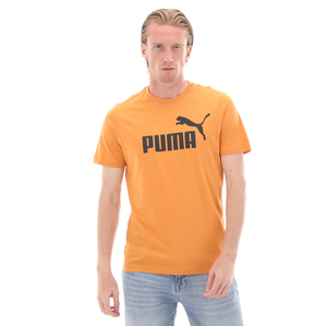 Puma Ess Logo Tee (S) Chili Powder Erkek T-Shirt Turuncu
