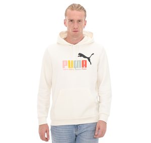 Puma Ess+ Multicolor Hoodie Erkek Sweatshirt Krem