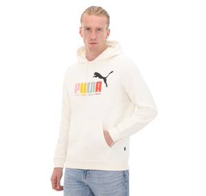 Puma Ess+ Multicolor Hoodie Erkek Sweatshirt Krem