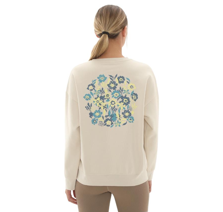 Puma Ess Nature 2.0 Crew Kadın Sweatshirt Bej Puma Ess Nature 2.0 Crew Kadın Sweatshirt Bej