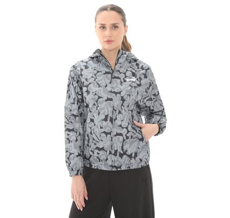 Puma Ess Nature 2.0 Relaxed Kadın Yağmurluk-Rüzgarlık Gri