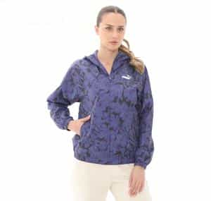 Puma Ess Nature 2.0 Relaxed Kadın Yağmurluk-Rüzgarlık Lacivert