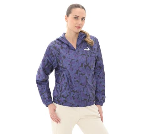 Puma Ess Nature 2.0 Relaxed Kadın Yağmurluk-Rüzgarlık Lacivert