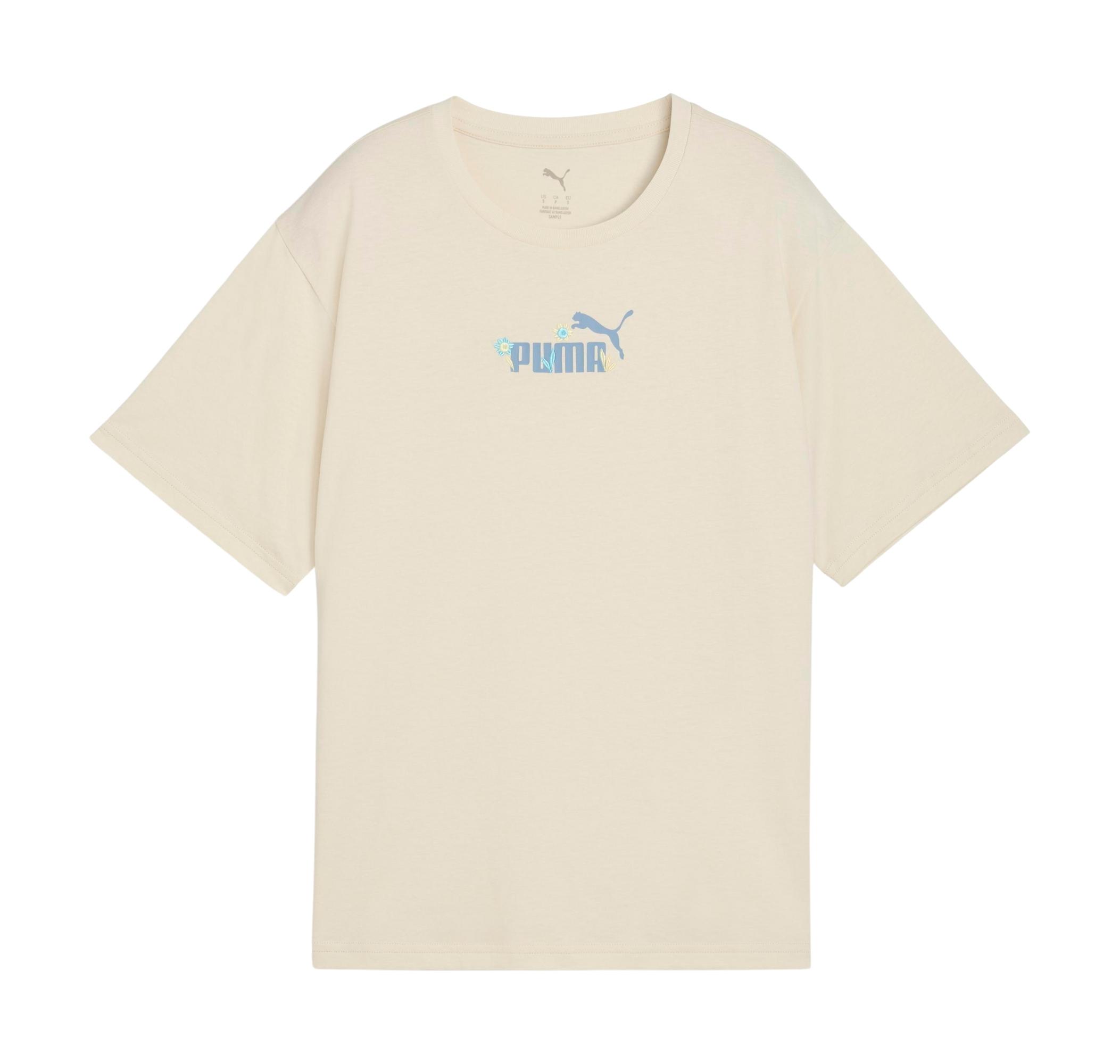 Женская футболка Puma Ess Nature 2.0 Relaxed Tee Krem
