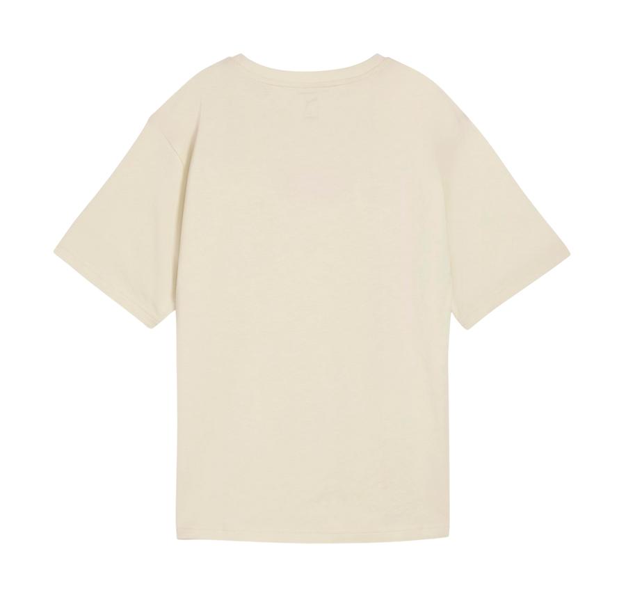Puma Ess Nature 2.0 Relaxed Tee Kadın T-Shirt Krem Puma Ess Nature 2.0 Relaxed Tee Kadın T-Shirt Krem
