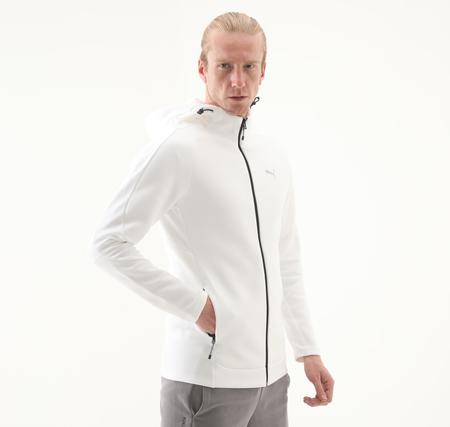 Puma Evostrıpe Full-Zip Hoodie Erkek Ceket Beyaz