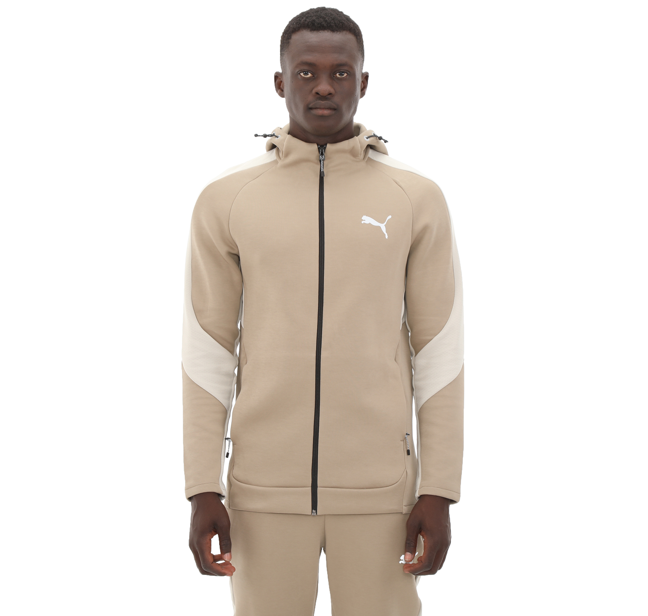 Мужская куртка Puma Evostripe Full-Zip Hoodie Krem