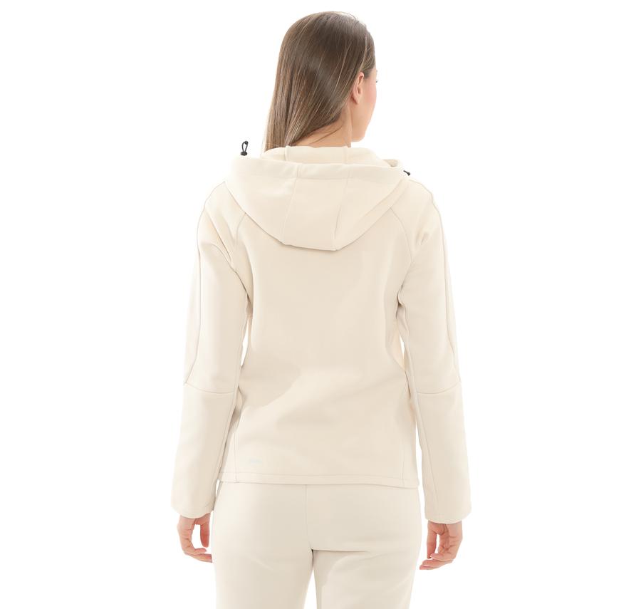 Puma Evostrıpe Full-Zip Hoodie Kadın Ceket Krem Puma Evostrıpe Full-Zip Hoodie Kadın Ceket Krem